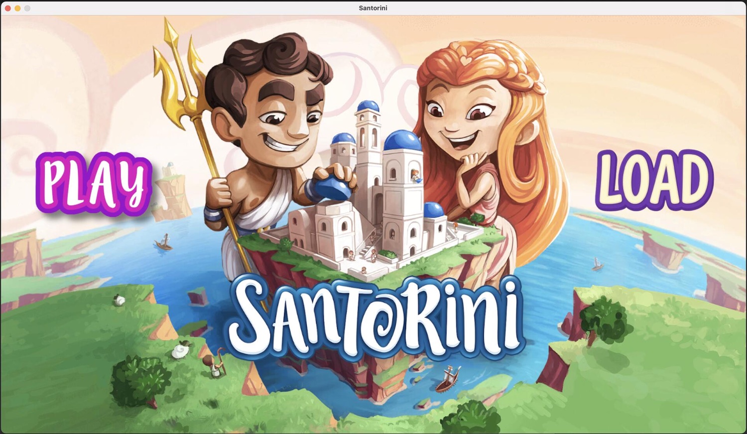 Santorini title screen